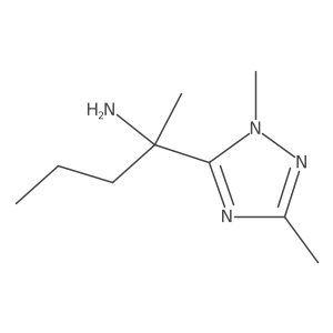 2-(1,3-Dimethyl-1h-1,2,4-triazol-5-yl)pentan-2-amine结构式