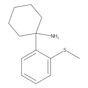 1-[2-(Methylsulfanyl)phenyl]cyclohexan-1-amine Structure