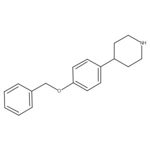4-[4-(Benzyloxy)phenyl]piperidine Structure