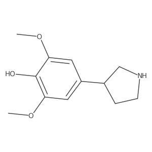 2,6-Dimethoxy-4-(pyrrolidin-3-yl)phenol Structure