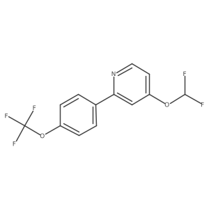 4-(Difluoromethoxy)-2-(4-(trifluoromethoxy)phenyl)pyridine结构式