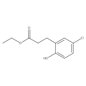 5-Chloro-2-hydroxybenzenepropanoic acid ethyl ester Structure