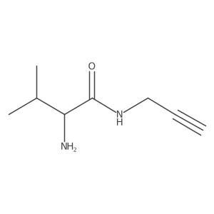 (2S)-2-Amino-3-methyl-N-2-propyn-1-ylbutanamide结构式