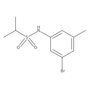 N-(3-bromo-5-methylphenyl)propane-2-sulfonamide结构式