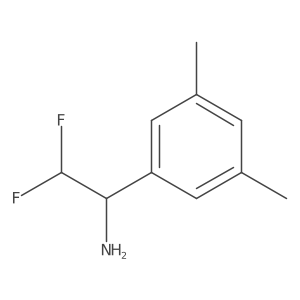 1-(3,5-Dimethylphenyl)-2,2-difluoroethan-1-amine结构式