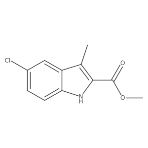 Methyl 5-chloro-3-methyl-1H-indole-2-carboxylate Structure
