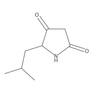 5-Isobutylpyrrolidine-2,4-dione Structure