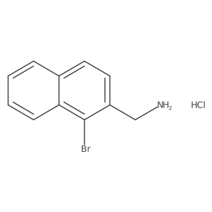 1-(1-Bromonaphthalen-2-yl)methanamine hydrochloride Structure