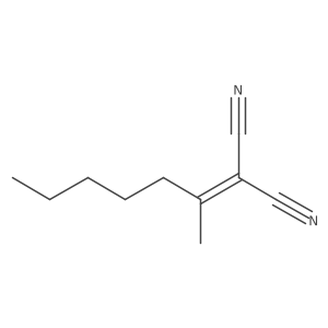 2-(1-Methylhexylidene)propanedinitrile结构式