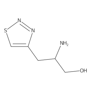 2-Amino-3-(1,2,3-thiadiazol-4-yl)propan-1-ol结构式