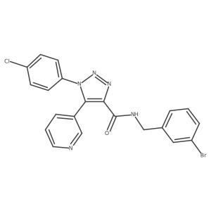 N-(3-bromobenzyl)-1-(4-chlorophenyl)-5-(pyridin-3-yl)-1H-1,2,3-triazole-4-carboxamide Structure