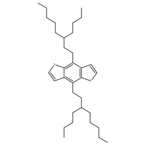 Benzo[1,2-b:4,5-ba(2)]dithiophene, 4,8-bis(3-butyloctyl)-结构式