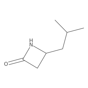 4-(2-Methylpropyl)azetidin-2-one Structure