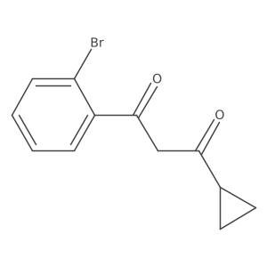 1-(2-Bromophenyl)-3-cyclopropylpropane-1,3-dione结构式