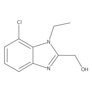 (7-Chloro-1-ethyl-1H-benzo[d]imidazol-2-yl)methanol Structure