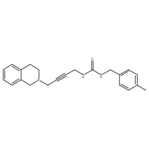 1-[4-(3,4-dihydro-1H-isoquinolin-2-yl)but-2-ynyl]-3-[(4-fluorophenyl)methyl]urea Structure