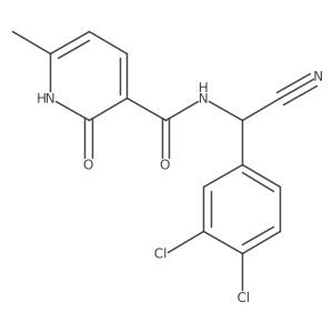 N-[cyano(3,4-dichlorophenyl)methyl]-6-methyl-2-oxo-1,2-dihydropyridine-3-carboxamide Structure