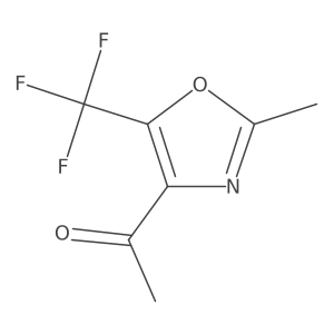 1-(2-Methyl-5-trifluoromethyl-oxazol-4-yl)-ethanone Structure