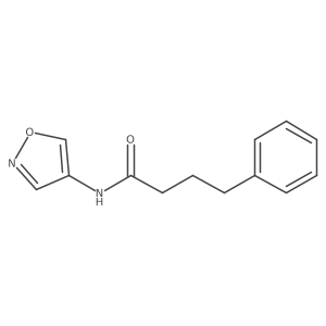 N-(isoxazol-4-yl)-4-phenylbutanamide结构式