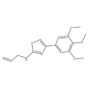 N-2-Propen-1-yl-4-(3,4,5-trimethoxyphenyl)-2-thiazolamine结构式