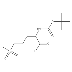 2-[(2-Methylpropan-2-yl)oxycarbonylamino]-5-methylsulfonylpentanoic acid Structure