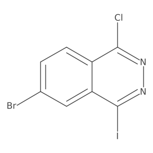 6-Bromo-1-chloro-4-iodophthalazine结构式