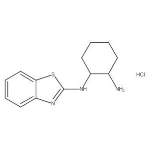 N1-(benzo[d]thiazol-2-yl)cyclohexane-1,2-diamine hydrochloride Structure