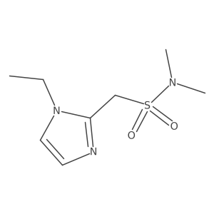 1-(1-ethyl-1H-imidazol-2-yl)-N,N-dimethylmethanesulfonamide结构式