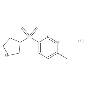 (R)-3-methyl-6-(pyrrolidin-3-ylsulfonyl)pyridazine hydrochloride结构式