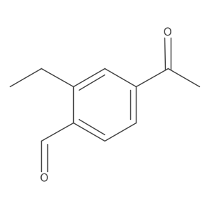 4-Acetyl-2-ethylbenzaldehyde Structure