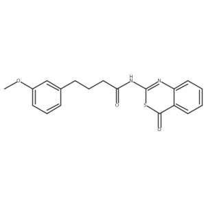 Benzenebutanamide, 3-methoxy-N-(4-oxo-4H-3,1-benzothiazin-2-yl)-结构式