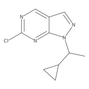 6-Chloro-1-(1-cyclopropylethyl)-1H-pyrazolo[3,4-d]pyrimidine Structure