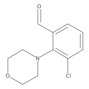 3-Chloro-2-(morpholin-4-yl)benzaldehyde结构式