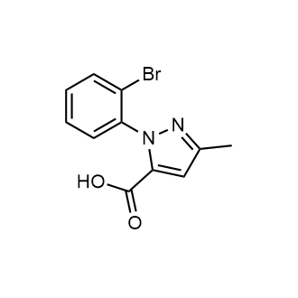 2-(2-Bromophenyl)-5-methylpyrazole-3-carboxylic acid Structure