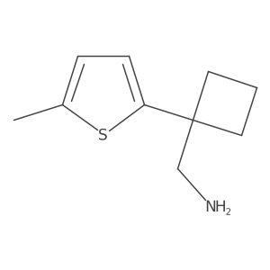 [1-(5-Methylthiophen-2-yl)cyclobutyl]methanamine结构式