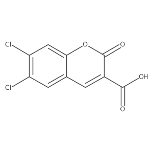 6,7-Dichloro-2-oxo-2H-chromene-3-carboxylic Acid Structure