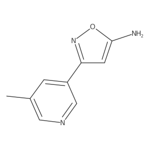 3-(5-Methylpyridin-3-yl)isoxazol-5-amine结构式