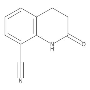 2-Oxo-1,2,3,4-tetrahydroquinoline-8-carbonitrile结构式