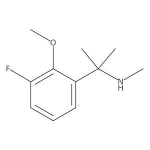 [2-(3-Fluoro-2-methoxyphenyl)propan-2-yl](methyl)amine结构式