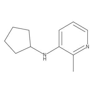 N-cyclopentyl-2-methylpyridin-3-amine结构式