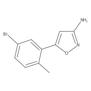 5-(5-Bromo-2-methylphenyl)-1,2-oxazol-3-amine结构式