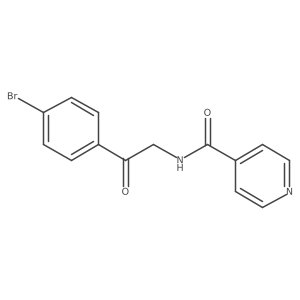 N-[2-(4-Bromophenyl)-2-oxoethyl]-4-pyridinecarboxamide Structure