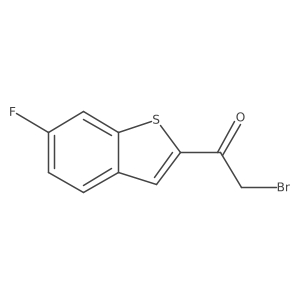 2-Bromo-1-(6-fluoro-1-benzothiophen-2-yl)ethanone Structure