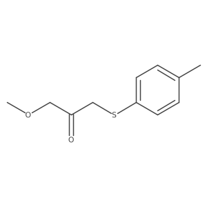 1-Methoxy-3-(p-tolylthio)propan-2-one Structure