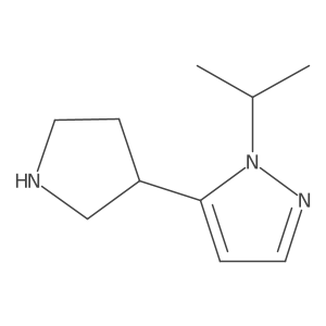1-(propan-2-yl)-5-(pyrrolidin-3-yl)-1H-pyrazole结构式
