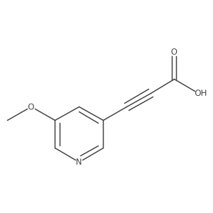 3-(5-Methoxypyridin-3-YL)propiolic acid Structure