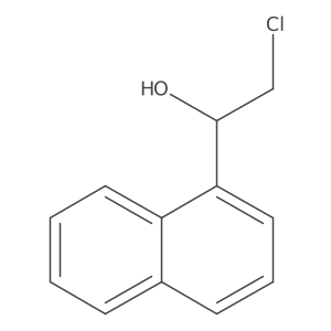 (1S)-2-chloro-1-(naphthalen-1-yl)ethan-1-ol结构式