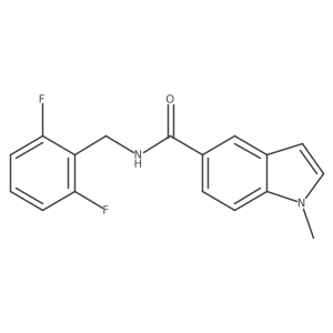 N-(2,6-difluorobenzyl)-1-methyl-1H-indole-5-carboxamide结构式