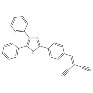 2-(4-(4,5-Diphenyl-1H-imidazol-2-yl)benzylidene)malononitrile结构式