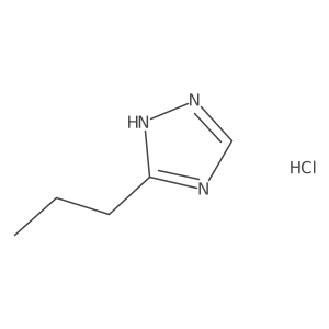3-Propyl-1H-1,2,4-triazole hydrochloride结构式